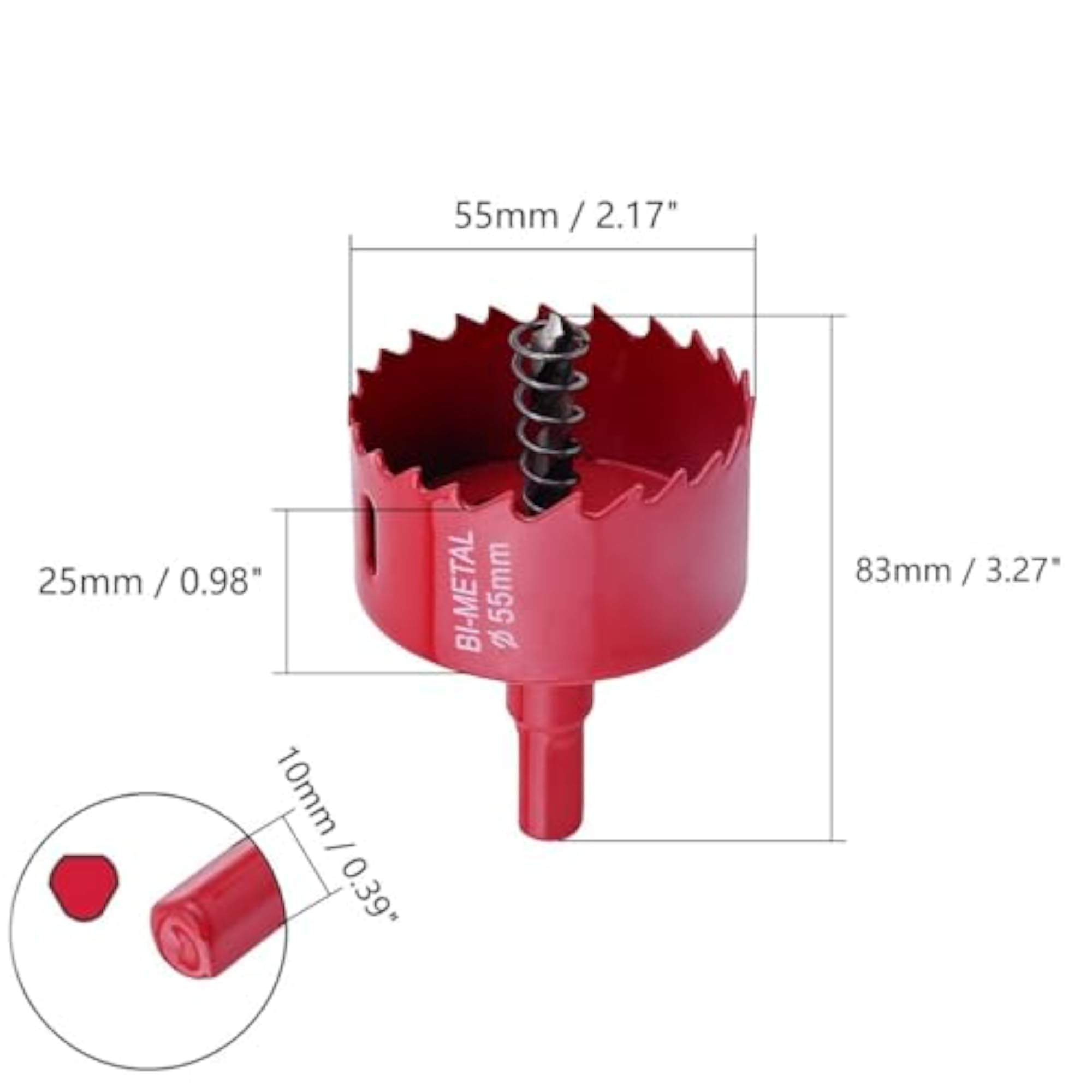 1 PCS Bi-Metal Hole Saw 55mm Professional Drill Bit